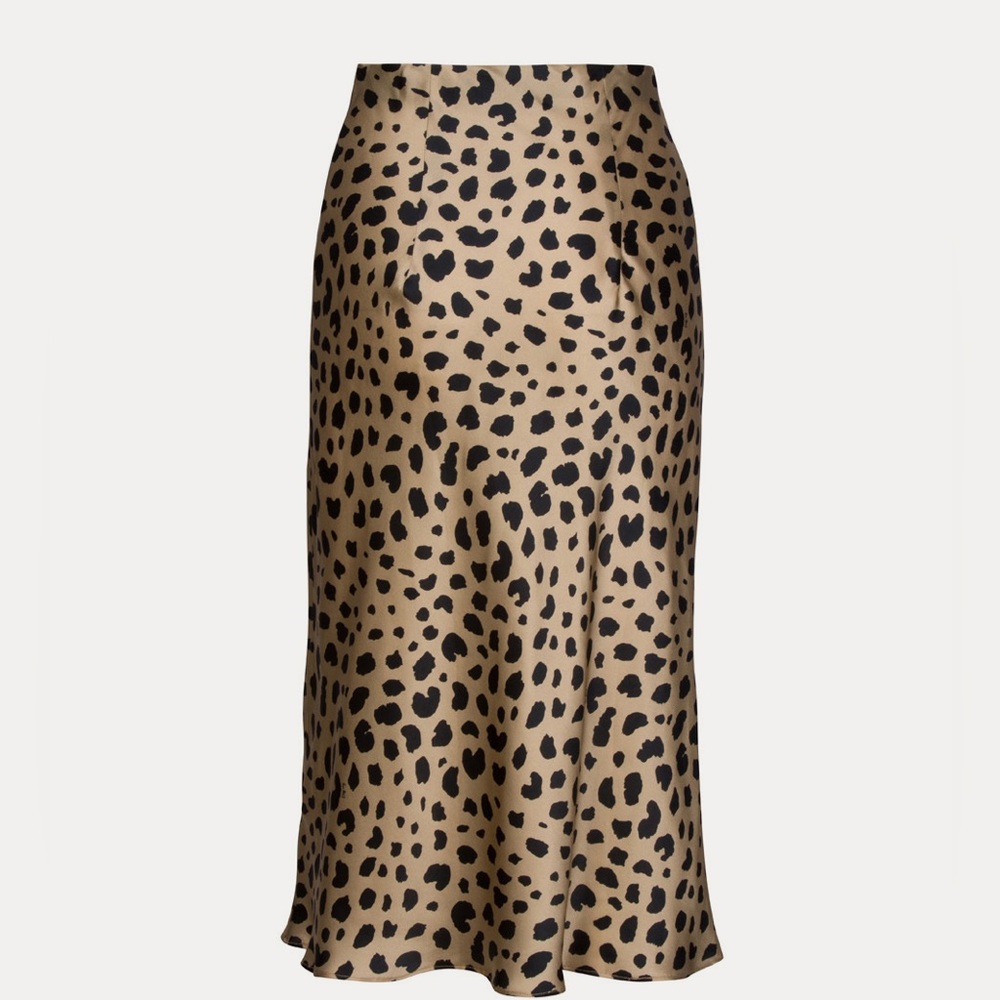 Realisation Par Black and Tan Midi Skirt